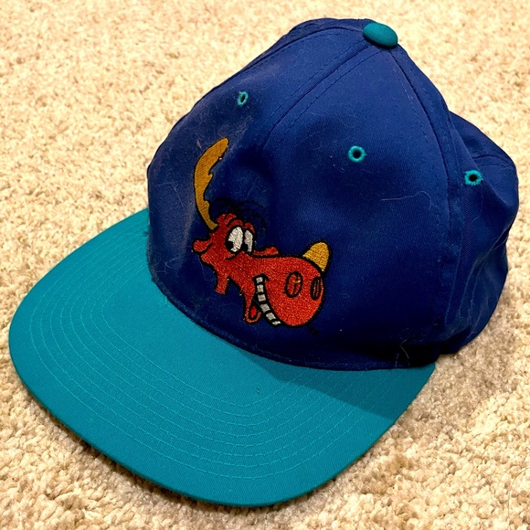 Universal Merchandise Bullwinkle vintage 1993 cap with embroidered characters - Picture 1 of 4